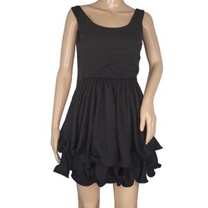 Angel Biba Womens Black Layered Dress Size 8